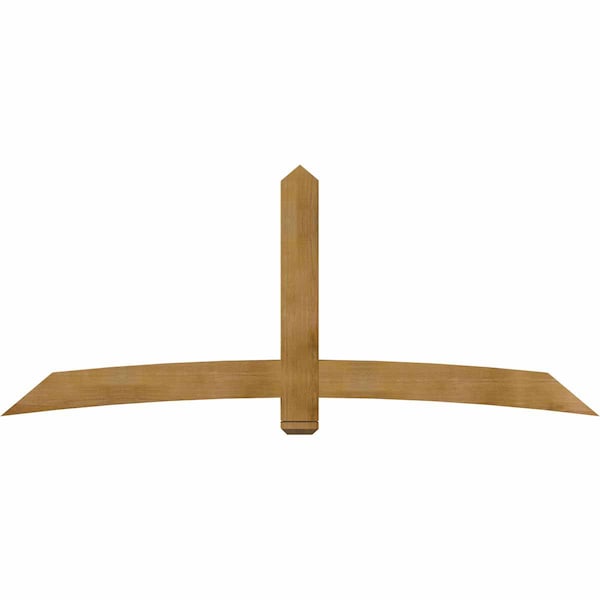 Ekena Millwork Bellingham Rough Sawn Timber Gable Bracket, Western Red Cedar, 96"W x 40"H x 4"D x 6"F, 10/12 Pitch GBW096X40X0406BEL00RWR - main
